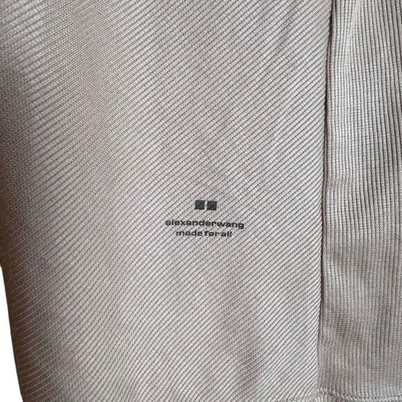 Uniqlo Alexander wang beige ribbed long sleeve shirt - Picture 6 of 8